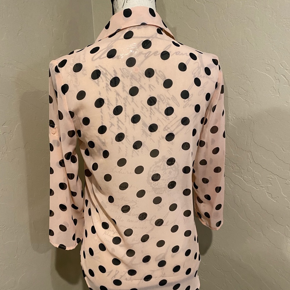 Women’s polka dot shirt size Small - Picture 6 of 7